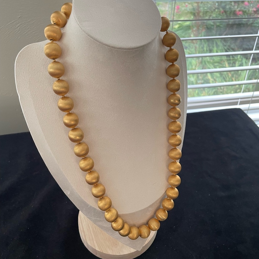 Vendome Gold Beaded Necklace